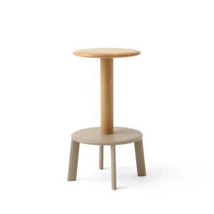 & Tradition – Massif AV39 Tabouret de comptoir, chêne / gris beige