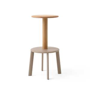 & Tradition – Tabouret de bar Massif AV40, chêne / gris beige