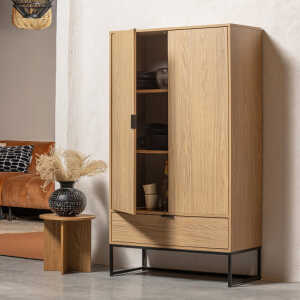 Armoire en bois 2 portes