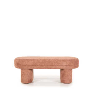 Banc Design en Tissu – Terracotta