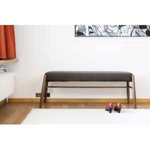 Banc en bois marron