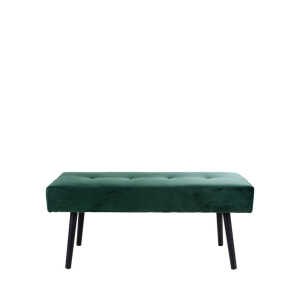 Banc en velours L100cm – Vert