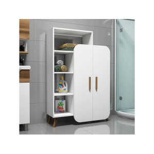 BARI – Armoire 90 cm 2 portes Blanc