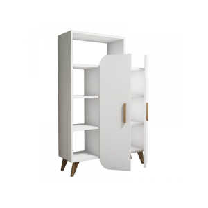 BARI – Armoire 90 cm 2 portes Blanc