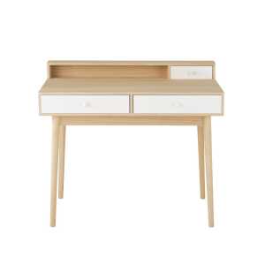 Bureau 3 tiroirs blanc